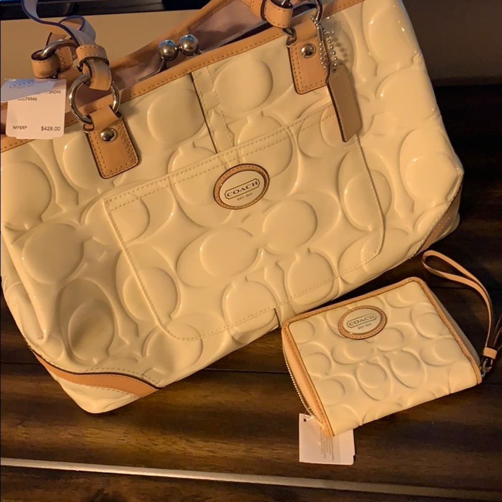 Coach Purse and Matching Wallet